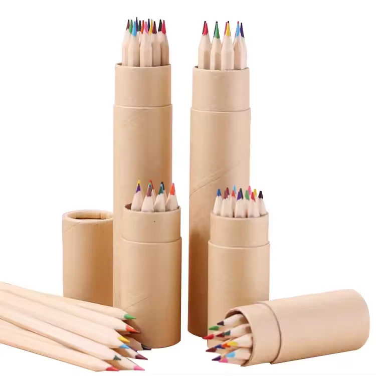 24 Pencils In Paper Tube Box Wholesale
