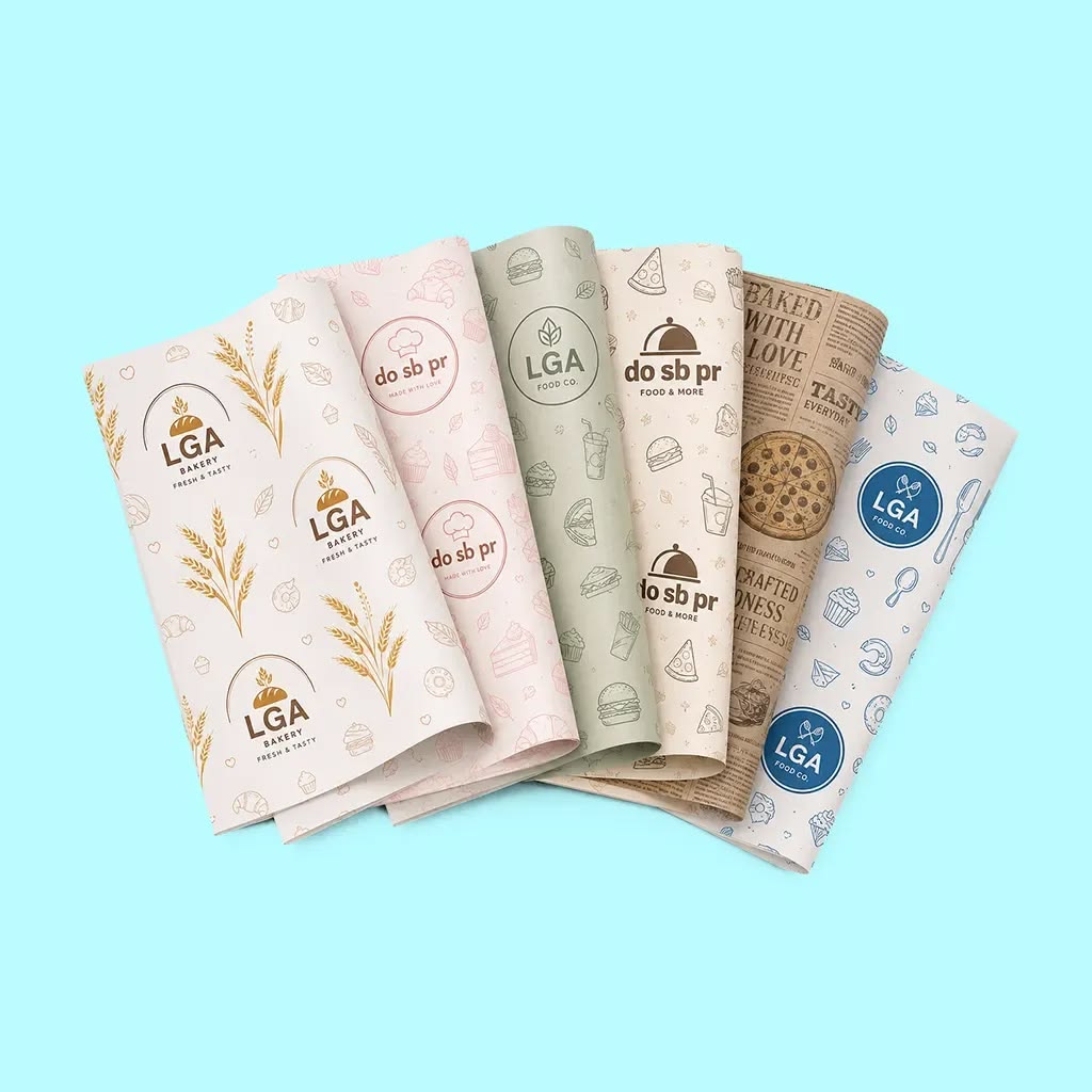 Custom parchment paper sheets