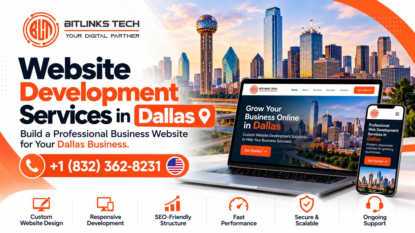 #1 Web Development Dallas, USA
