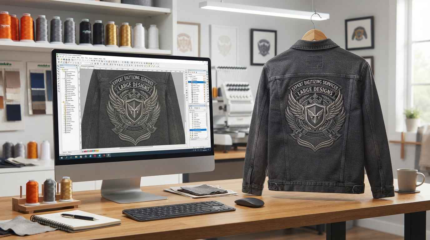 How to Choose Expert Jacket Back Digitizing Services for Large Designs