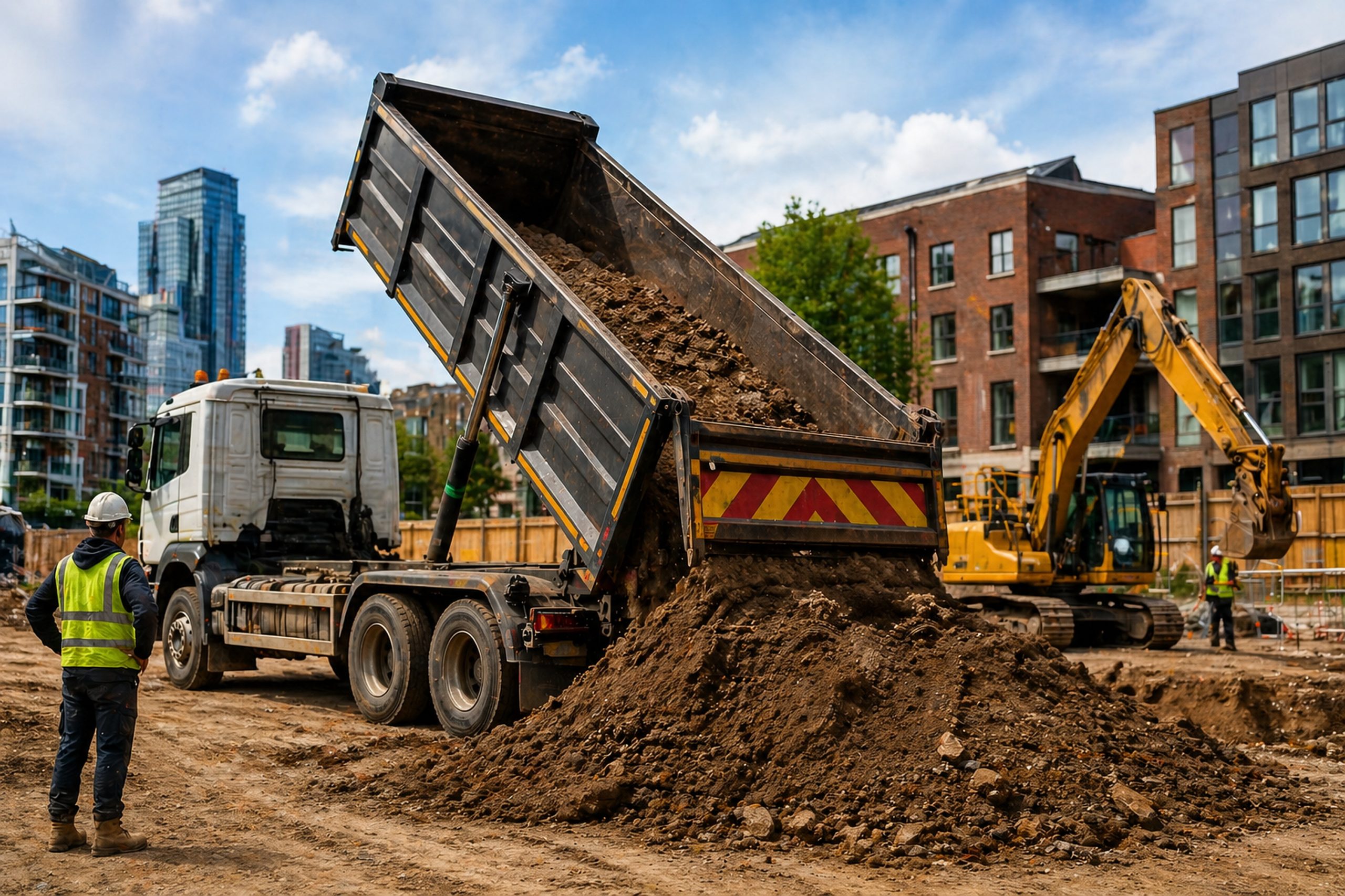 Commercial Muck Away London Service helps construction sites remove soil and rubble efficiently while keeping work areas cleaner, safer and organised.