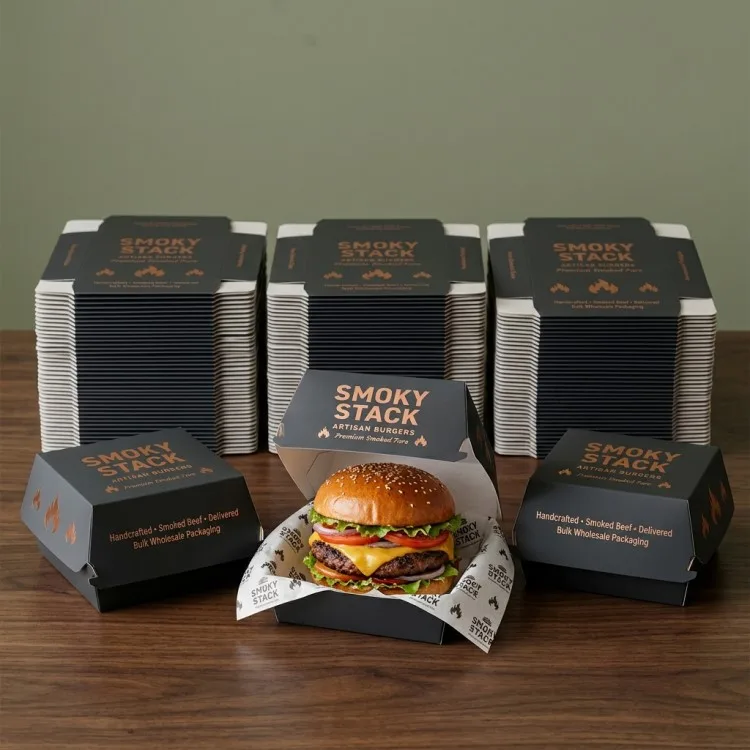 printed burger boxes